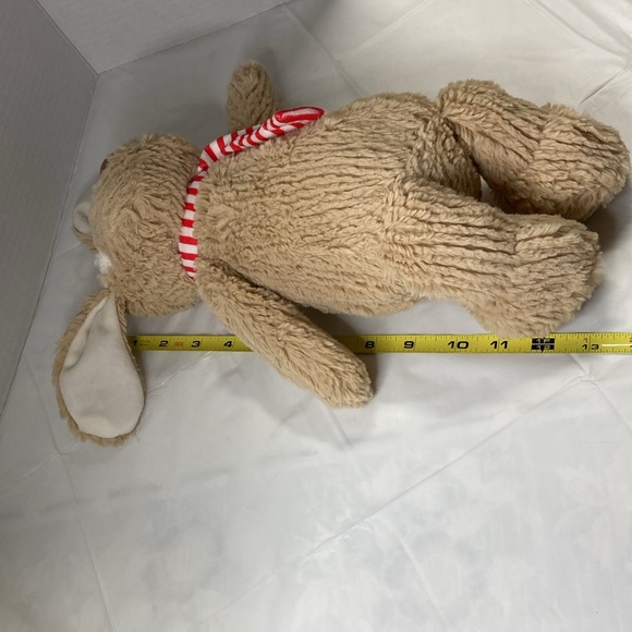 Manhattan Toy Co 2017 Tan Plush Stuffed Animal Dog Rex White Spot Ribbed Fur 13” - Picture 7 of 7